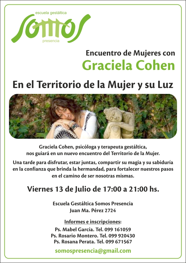 Encuentro de Mujeres con Graciela Cohen 13Julio2018